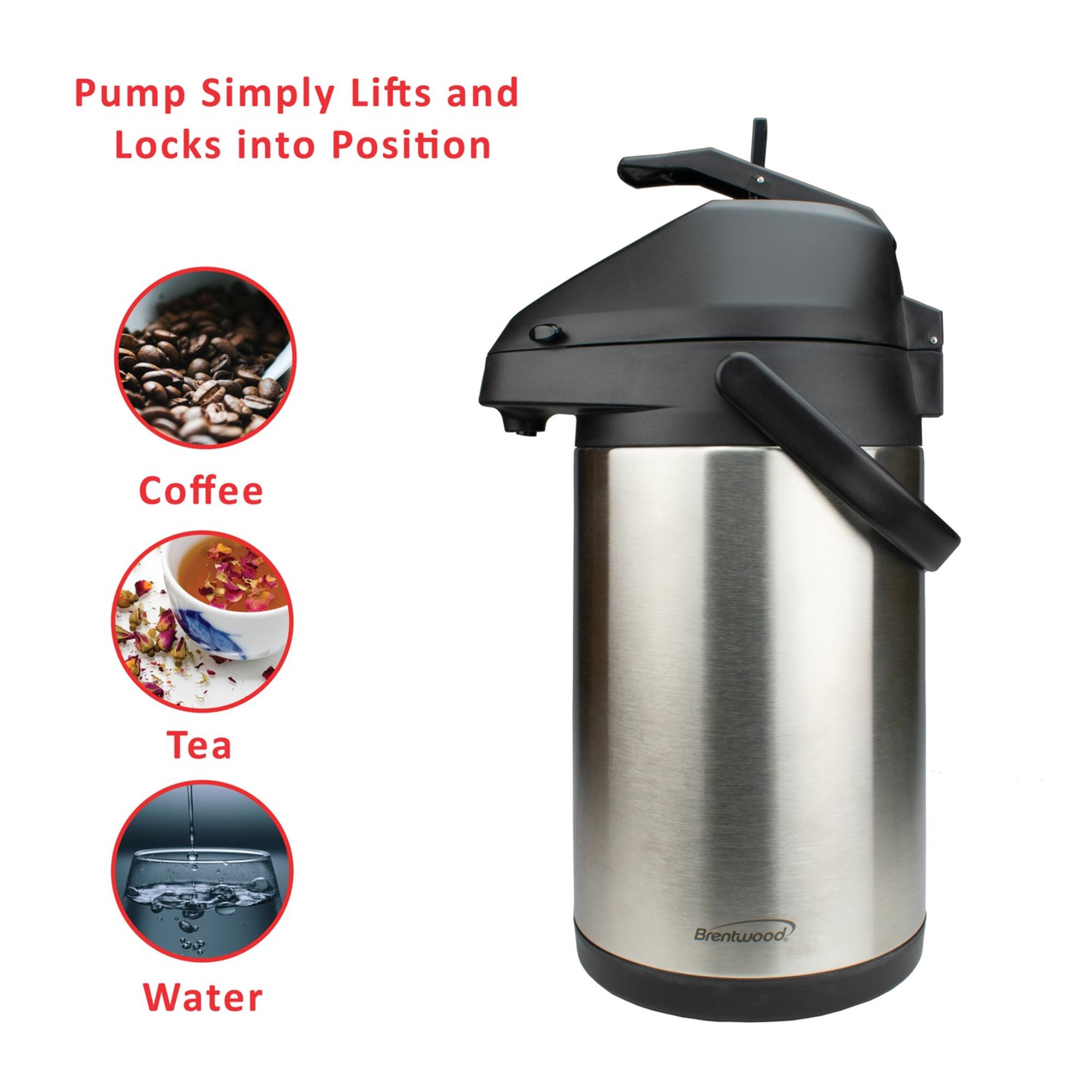 Brentwood Airpot Hot & Cold Drink Dispenser, 3.5L
